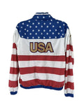 American Eagle Men's USA Flag Windbreaker Jacket Copy