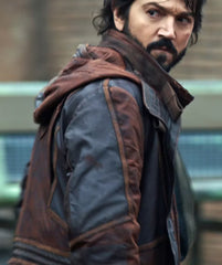 Star Wars Diego Luna Andor Leather Coat