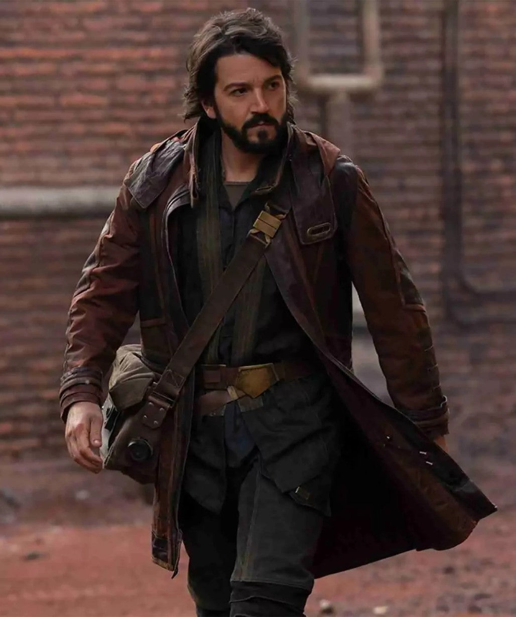 Star Wars Diego Luna Andor Leather Coat