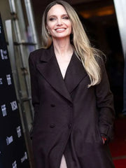 Angelina Jolie TIFF Premiere Brown Coat