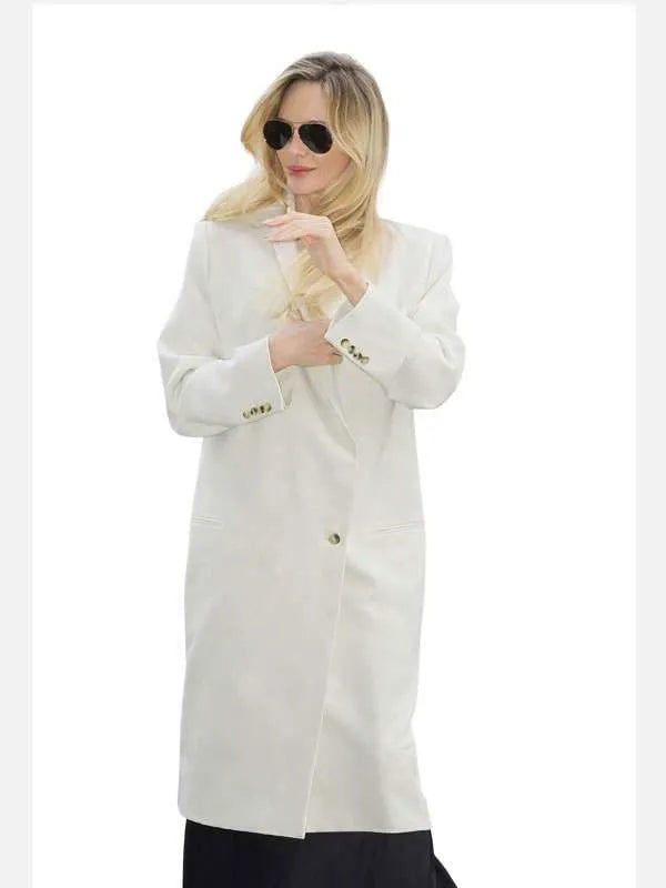Couture 2026 Angelina Jolie Cream Coat