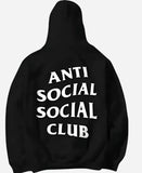 Anti Social Social Club Black Pullover Hoodie For Sale
