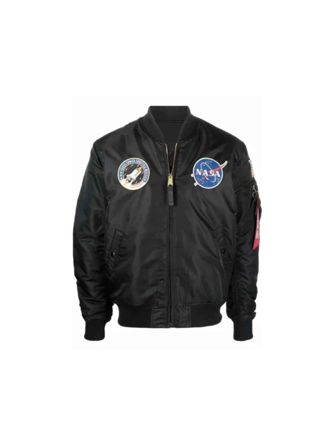 Apollo MA-1 Black Bomber Jacket | Men's Flight Aviator Bomber Jacket