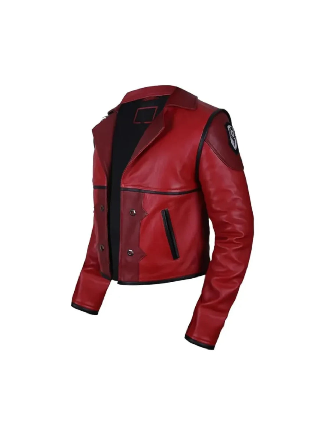 Arcane VI Red Cosplay Cropped Leather Jacket