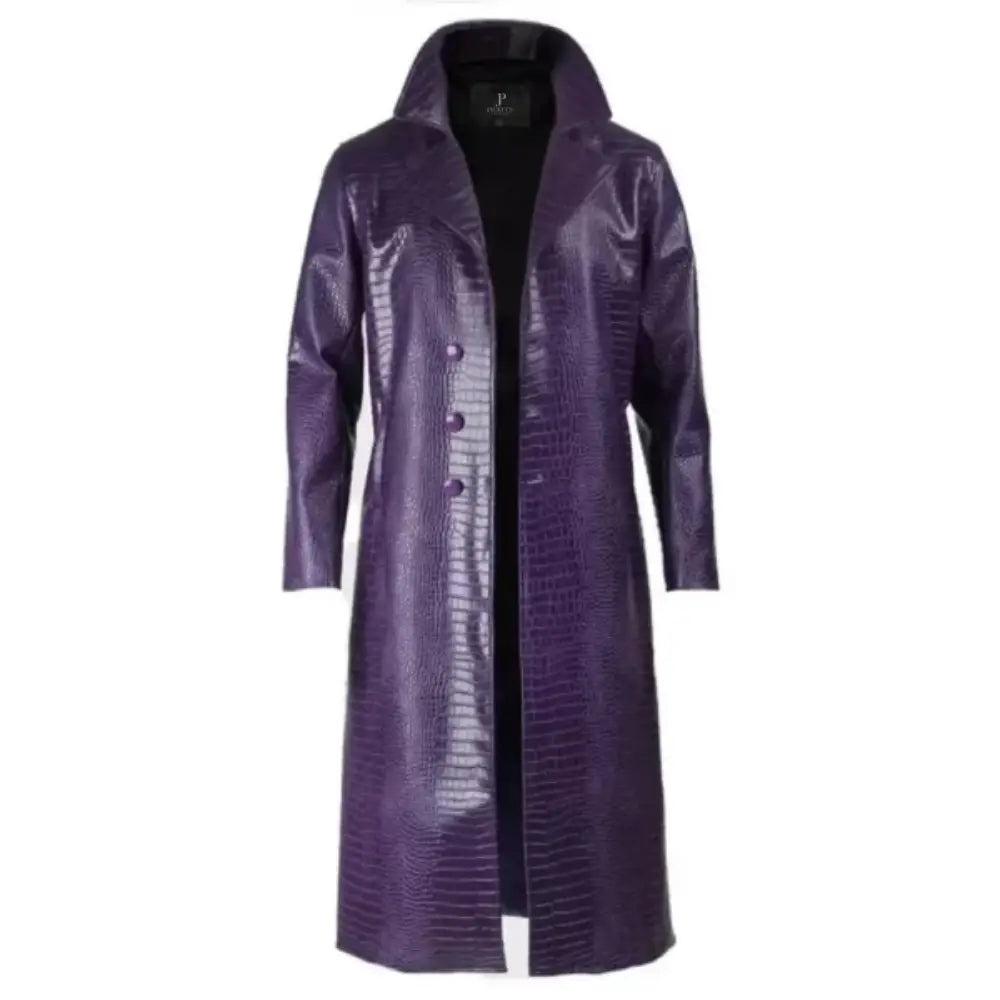 Joker Suicide Squad Coat | Jared Leto Purple Faux Leather Coat