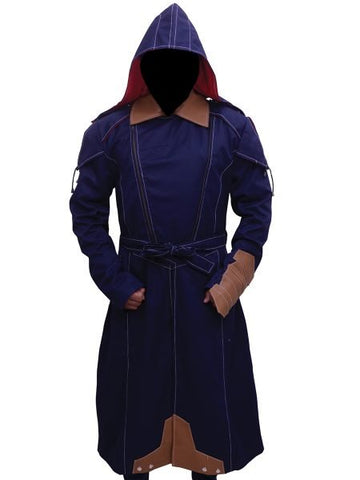 Assassin's Creed Unity Arno Dorian Blue Coat with Hood