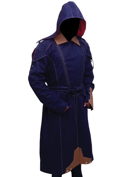 Assassin's Creed Unity Arno Dorian Blue Coat with Hood