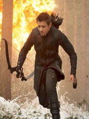 Avengers Age of Ultron Hawkeye Jeremy Renner Leather Coat