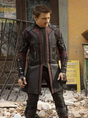 Avengers Age of Ultron Hawkeye Jeremy Renner Leather Coat