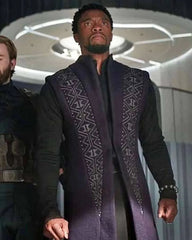 Avengers Infinity War Black Panther Wool Trench Coat