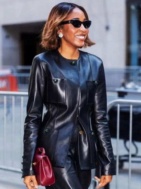 The Today Show 2026 Ayo Edebiri Leather Jacket
