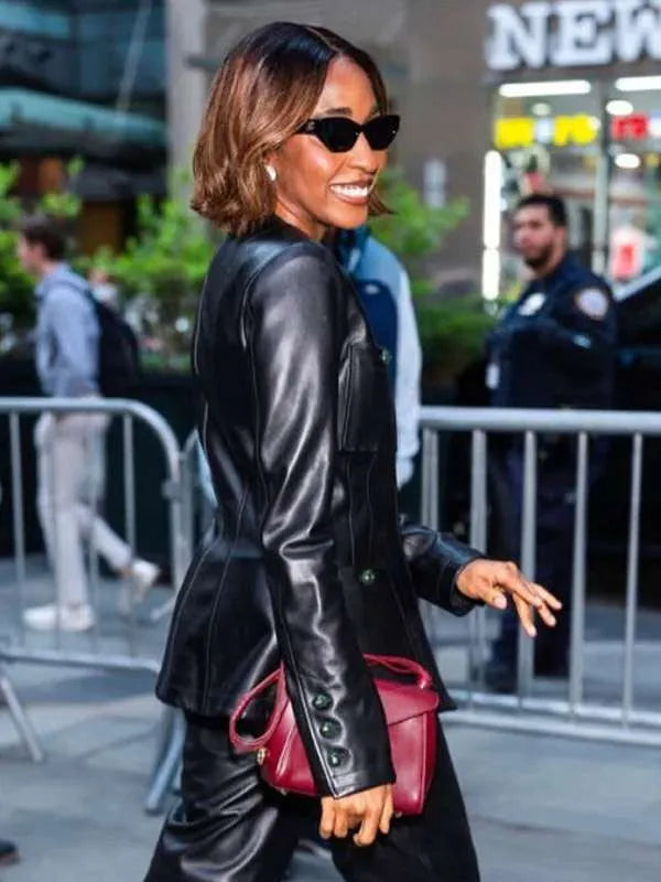 The Today Show 2026 Ayo Edebiri Leather Jacket
