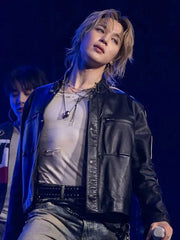 Jimin Event 2026 Leather Jacket
