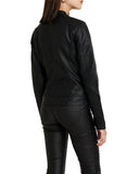 Bandit Black Cafe Racer Leather Jacket