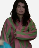 Eve Hewson Bad Sisters S02 Striped Robe