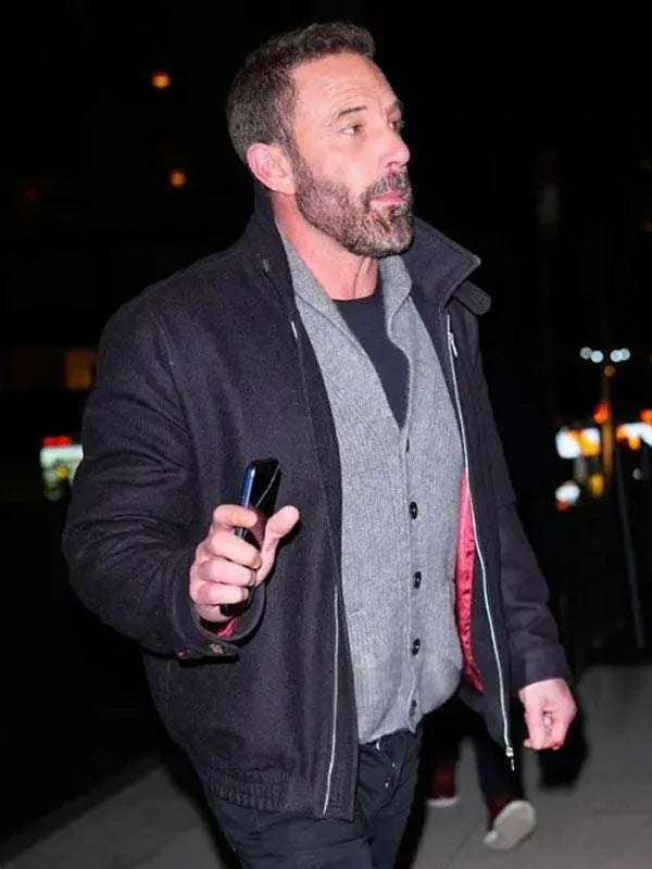 NYC 2026 Ben Affleck Black Jacket