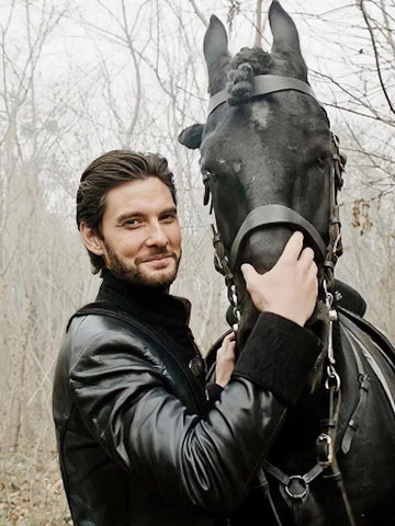 SHADOW AND BONE BEN BARNES LEATHER COAT