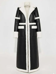 Trisha Mann Beyond the Gates 2025 Shearling Leather Coat
