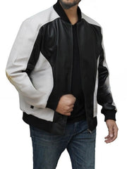 BlackAdam2022KarimBlackWhiteLeatherJacket_2