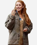 Blake Lively It Ends with Us 2024 Grey Jacket