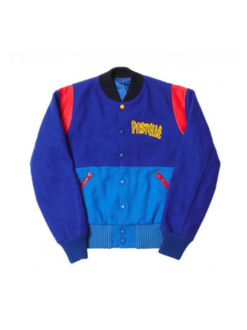 Blue Pastelle Premium Kanye West Wool Varsity Jacket