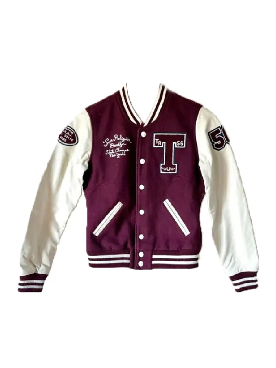 Women's Brave NY Champ Brooklyn True Religion Varsity Jacket