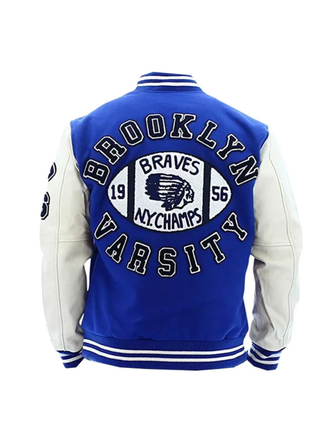 Women's Brave NY Champ Brooklyn True Religion Varsity Jacket