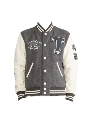 Women's Brave NY Champ Brooklyn True Religion Varsity Jacket