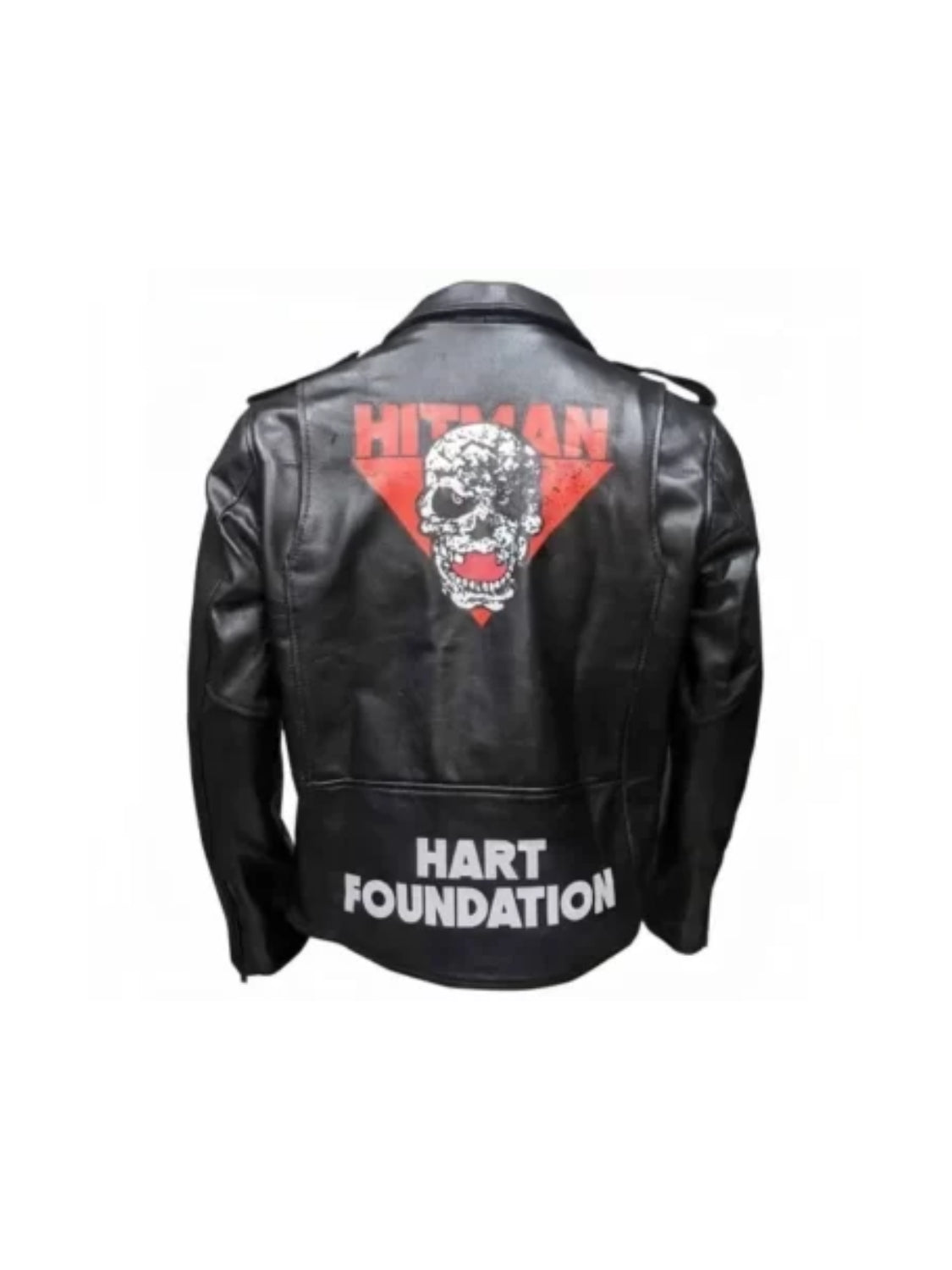 Bret Hart Leather Jacket | Men's Genuine Biker Leather Jacket