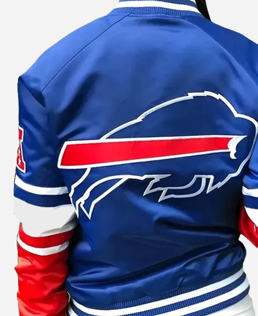 Buffalo Bills Satin Varsity Jacket