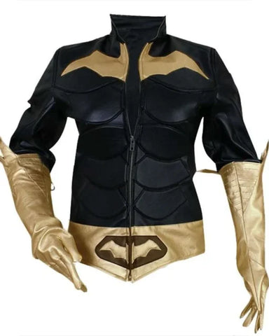 Batman Arkham Knight Batgirl Slim Fit Leather Jacket