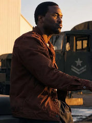 By Any Means 2026 Yahya Abdul-Mateen II Brown Jacket
