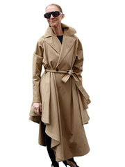 Celine Dion Paris 2026 Asymmetric Trench Coat
