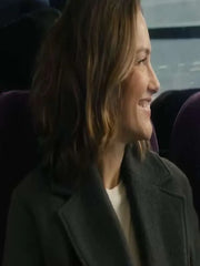 Champagne Problems 2025 Minka Kelly Black Trench Coat