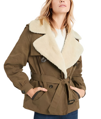 Charmed Maggie Vera Shearling Belted Jacket