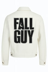 Ryan Gosling The Fall Guy White Leather SNL Jacket