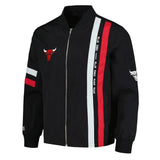 Chicago Bulls Stitch Applique Bomber Jacket