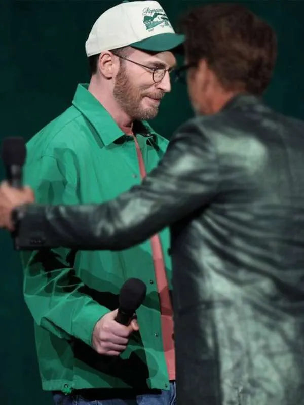Cinemacon 2026 Chris Evans Green Jacket
