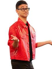 Project Runway 2026 Christian Siriano Red Leather Jacket