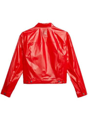 Project Runway 2026 Christian Siriano Red Leather Jacket