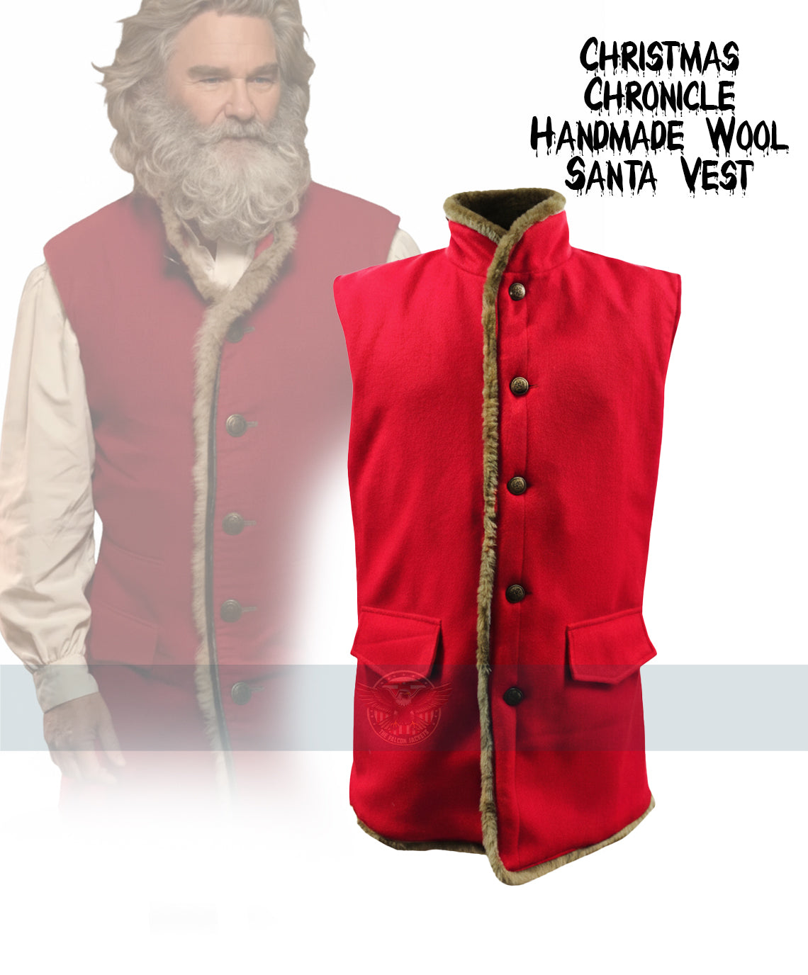 Christmas Chronicle Handmade Wool Santa Vest