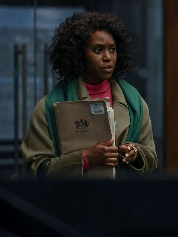 Clare-Hope Ashitey Hijack S02 Green Wool Coat