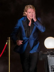 Tom Rhys Harries Clay face Blue Blazer