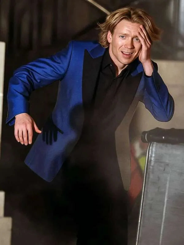 Tom Rhys Harries Clay face Blue Blazer