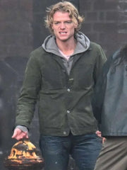 Tom Rhys Harries Clay face Green Cotton Jacket