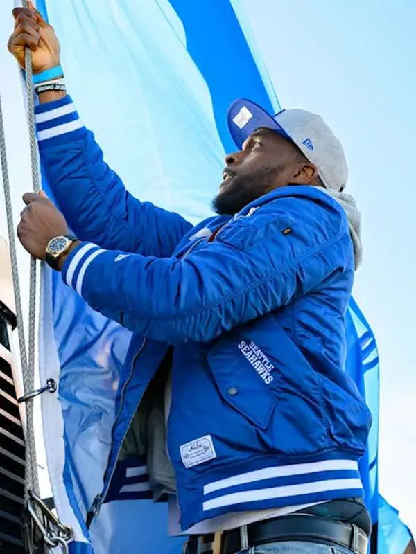 Cliff Avril 2026 Seahawks Bomber Jacket