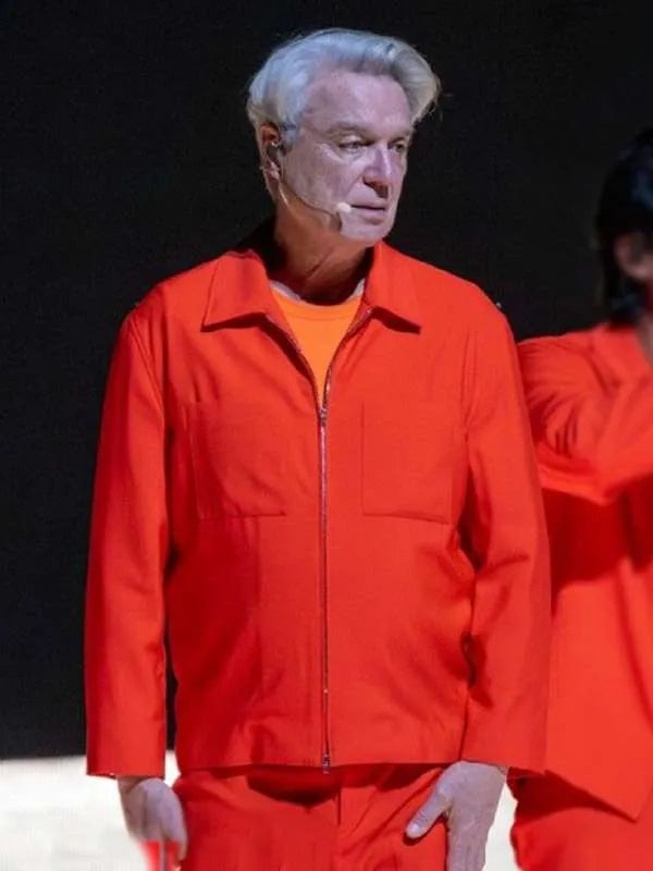 Coachella 2026 David-Byrne Orange Jacket

