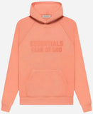 Coral Essentials Fear Of God Pullover Hoodie