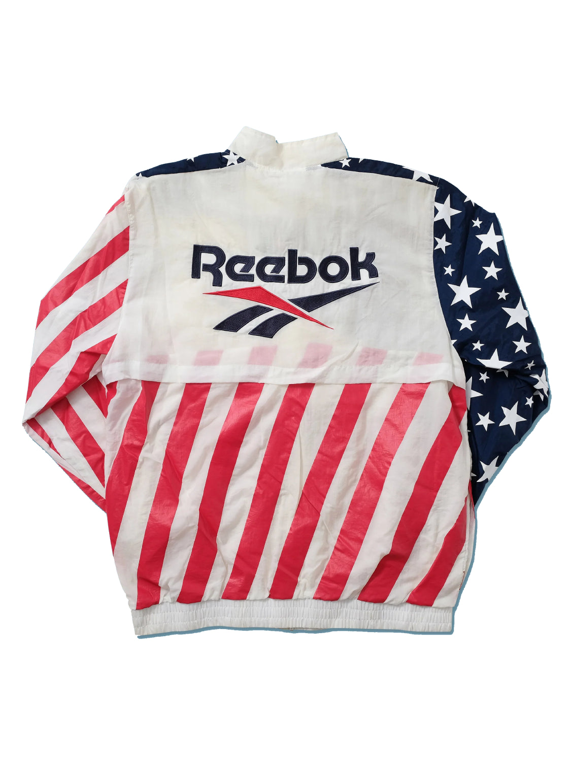 American Independence Flag Track Cotton Fabric Windbreaker Jacket