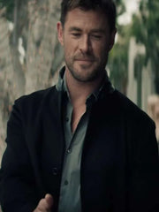 Chris Hemsworth Crime 101 Wool Black Jacket